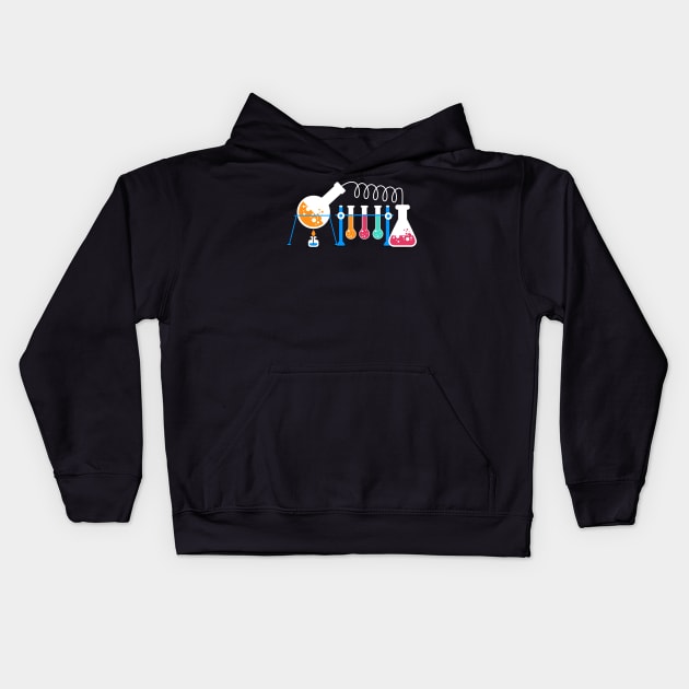 Chemistry Lab Kids Hoodie by Md Abu Bakkar